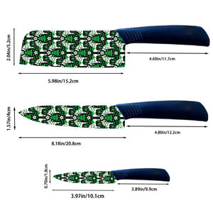 Ensemble de 2 couteaux de chef populaires, revêtement céramique, plastique, lavable au lave-vaisselle, ambidextre, écologique, prix d'usine, qualité supérieure - Product Image 2