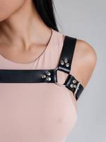 Harnais en cuir véritable pour homme, vêtements BDSM, lingerie submissive, taille plus, couleur et logo personnalisables, haute qualité, usage quotidien