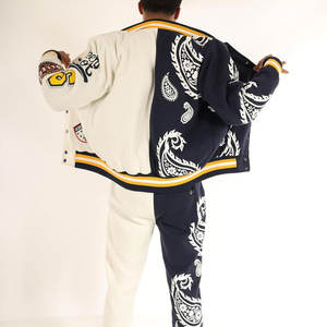 Blouson de baseball d'hiver en gros, coupe-vent personnalisé à séchage rapide, blouson universitaire unisexe imperméable grande taille avec col montant - Product Image 3