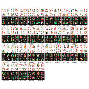 Children's <b>Glow</b> <b>in</b> <b>Dark</b> Christmas Tattoo <b>Sticker</b> Set Waterproof Christmas <b>Glow</b> <b>In</b> <b>The</b> <b>Dark</b> Temporary Tattoos Set - Product Image 3