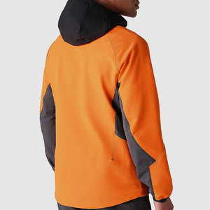 Custom Logo Canvas Stand Collar Durable Waterproof Windproof Breathable Eco-Friendly Softshell <b>Jacket</b> for <b>Men</b> - Product Image 2