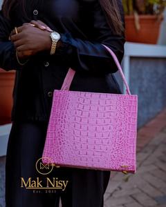 Bolso Tote de Piel Sintética de Lujo para Mujer, Correa Cruzada Ajustable, Forro de Poliéster con Patrón Sólido, Cierre Magnético, Ecológico - Product Image 2