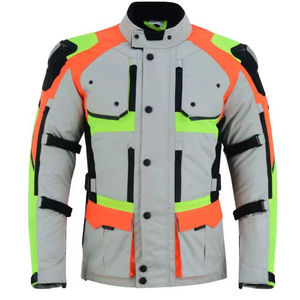 Chaqueta de Cuero Vacuno Personalizada con Logotipo para Motociclismo, Ropa Deportiva de Carreras, Equipo de Motociclista Profesional al por Mayor, Ropa de Seguridad para Hombre - Product Image 1