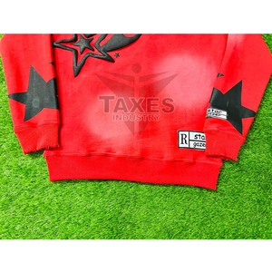 Custom Top Quality Men's Oversized 100% Cotton Fleece Casual Heavyweight Custom Logo Embroidery Distressed Winter Zip hoodies - Product Image 6