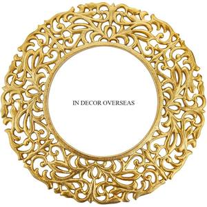 Fourniture d'assiettes de chargeur de vaisselle de mariage et d'événements en métal de qualité exclusive de haute qualité plaqué or au look magnifique - Product Image 4