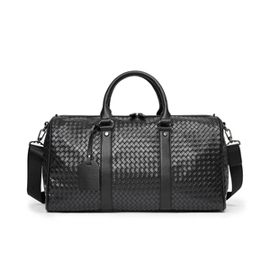 Bolsa de Viaje de Cuero 2024 para Hombre y Mujer, Bolsa de Equipaje de Mano, Bolsa de Viaje Masculina de Gran Capacidad - Product Image 1