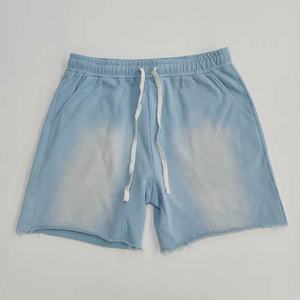 Pantalones Cortos de Hombre de Tela de Algodón Grueso con Lavado Ácido Vintage y Logotipo Personalizado - Product Image 1