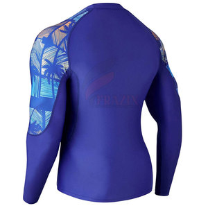 Camiseta de Manga Larga para Hombre, Transpirable, Ecológica, de Secado Rápido, 100% Poliéster, para MMA, con Logotipo Personalizable - Product Image 3