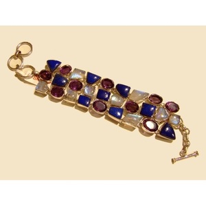 Diamond and Pearl Encrusted Religious Style <b>Bracelet</b> Fancy Gold <b>Fine</b> <b>Beaded</b> Bangles for Weddings Parties or Gifts - Product Image 1