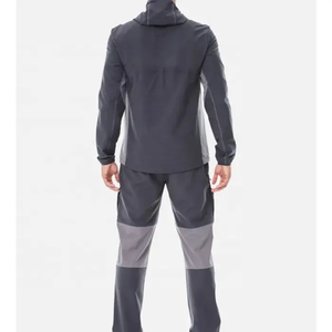 Chaqueta Deportiva Impermeable de Invierno con Capucha, Informal, de Poliéster/Algodón Arrugado, Cortavientos, con Forro de Malla, Cordón Ajustable, para Hombre - Product Image 5