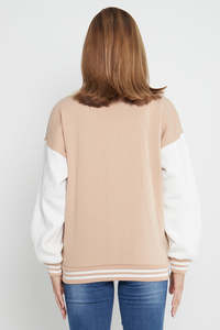 2025 nouvelle mode véritable fourrure d'agneau manteau en peau de mouton femmes recadrée fourrure cuir veste Bomber veste pour femmes varsité veste - Product Image 3