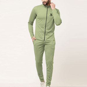 Nueva llegada al por mayor de los hombres Jogging Suit Color sólido Casual Moda de dos piezas Hombres Jogging Suit - Product Image 3