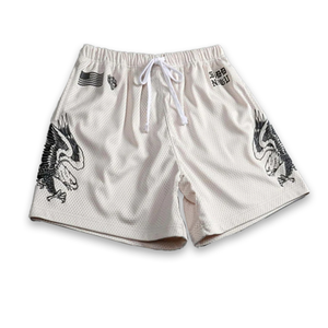 Logo personnalisé respirant 100% polyester Shorts de plage hommes décontracté séchage rapide vente en gros maille course Jogging Shorts - Product Image 4