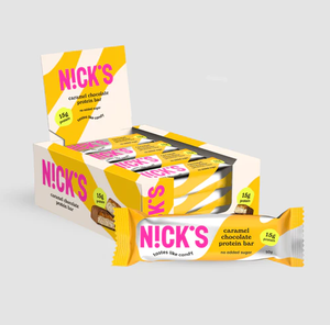 Barra de Proteína Keto NICKS Dulce de Leche, 14 g de Proteína, Baja en Carbohidratos, Sabor Chocolate, Caramelo y Galleta (12 x 50 g) - Product Image 6