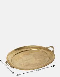 อาหารเย็นทองเหลืองถาดรองเสิร์ฟอาหารเช้าถาดทองเหลืองสี่เหลี่ยมอุปกรณ์ตกแต่งสวยงามสำหรับการเสิร์ฟของตกแต่งห้องครัว - Product Image 2