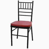 Chaise en bambou pour mariages, banquets et événements, sac souple, chaise en fer et métal, chaise d'église de mariage dorée, vente en gros directe d'usine
