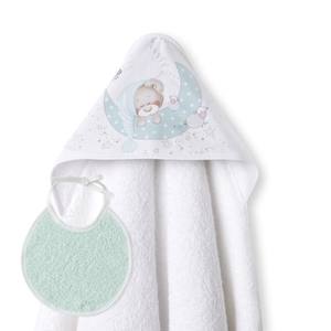 ทารกแรกเกิด 1X1 MT. โมด์ ผ้าเช็ดตัวลายหมีสีเขียว ผ้าฝ้ายพิมพ์ลายการ์ตูนสำหรับห้องน้ำ - Product Image 1