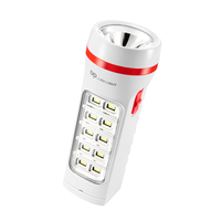 Lampe torche LED portable rechargeable à 2 modes, grande capacité avec lumière latérale SMD pour les situations d'urgence, charge AC/USB