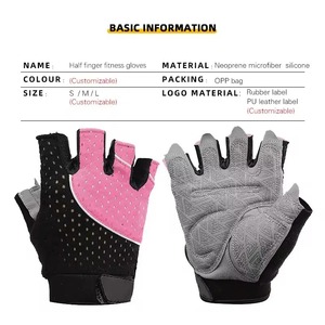 Venta al por mayor de alta calidad logotipo personalizado gimnasio Fitness guantes mejor tasa nuevo estilo hecho del mejor material Spandex para deportes - Product Image 4