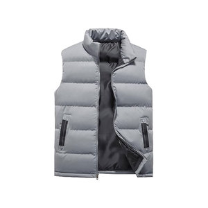 Gilet matelassé léger à capuche, gilet matelassé en duvet pour homme, fermeture éclair - Product Image 6