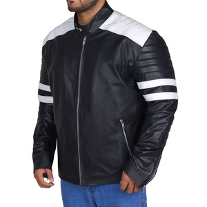 OEM personalizado al por mayor de la moda chaqueta de la motocicleta para los hombres 2025 elegante chaqueta de cuero de los hombres de la motocicleta y de carreras de automóviles desgaste - Product Image 4