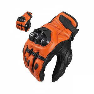 Guantes de Carreras de Cuero Unisex, Guantes de Motocross Antideslizantes de Dedo Completo, Pantalla Táctil, Diseño Personalizado, Guantes de Motociclismo Cross Country - Product Image 4