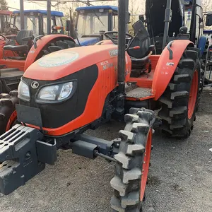 ใช้รถแทรกเตอร์ KUBOTA M954 4wd ล้อรถแทรกเตอร์อุปกรณ์การเกษตรเพื่อขาย