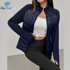 Chaqueta Acolchada Impermeable de Secado Rápido para Mujer, Estilo Nuevo, Tejida, Aislante, Cortavientos, para Invierno, Diseño Personalizado con Logotipo OEM - Product Image 4