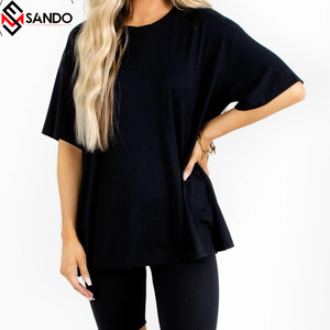 ชุดออกกำลังกายขาสั้นผ้าฝ้ายออร์แกนิค2ชิ้นเสื้อคอกลมแขนสั้นและกางเกงขาสั้นผ้าฝ้ายออร์แกนิกออกแบบโลโก้ได้ตามต้องการสำหรับฤดูร้อน - Product Image 1