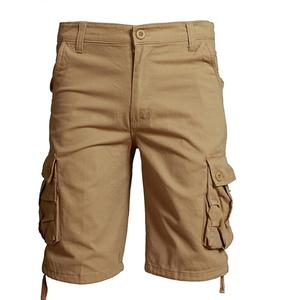 Pantalones cortos Cargo para gimnasio para hombre, novedad de 2025, algodón, 100%, logotipo estampado personalizado, malla de nailon, pantalones cortos deportivos para correr para hombre, venta al por mayor - Product Image 3