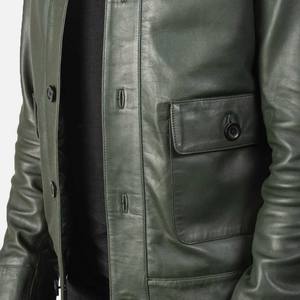 Chaqueta de Cuero de Moda para Hombre 2026, Prenda Exterior de Cuero Genuino Premium, Estilo Motero, Ropa Urbana, Chaqueta al por Mayor para Hombre - Product Image 6
