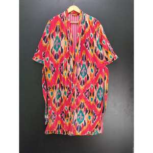 Proveedor indio, batas de baño de lujo de terciopelo suave Superior, logotipo frontal, diseño de cinturón elegante hasta la rodilla para uso diario con fines de regalo - Product Image 1