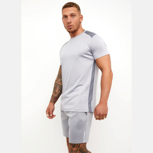 Ropa de calle personalizada fabricante de verano Jogging Vintage ácido lavado 100% algodón orgánico camiseta y conjunto corto para hombres - Product Image 2