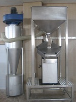 SUISER MAKINE RVS Blancheren Schillen Ontdopmachine 600 Kg/u Rubberen Pad Borstel Schiller 2 Jaar Garantie