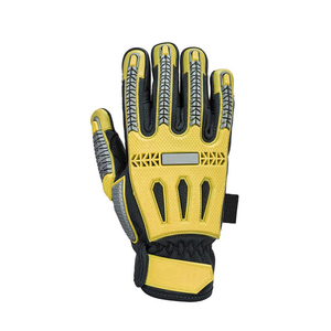 Gants résistants de mécanicien du cuir TPR avec la résistance de coupe à vendre des gants de travail de sécurité du travail dans la couleur unie - Product Image 2