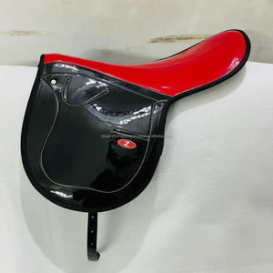 Sillín razonable al mejor precio Sillín de ejercicio para caballos, nuevo, supersuave, aspecto de cuero, material sintético, material muy brillante - Product Image 6