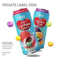 Lychee sap met vruchtvlees 500ml fles frisdrank OEM ODM Private Label drankenfabrikant