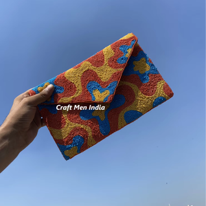 Best Selling New <b>Embellished</b> Fruit Crossbody Beautiful Design Seed Bead <b>Clutch</b> Bag for Girls Women's Bright color elegant look - Product Image 1