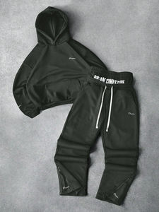 Survêtements personnalisés pour hommes 2026, écologiques, respirants, unis, grandes tailles, avec logo et design sur mesure, vêtements de sport d'hiver - Product Image 3