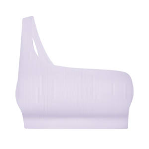 Sujetador deportivo de alto impacto con una correa para el hombro, Top de Yoga para mujer, ropa de gimnasio, logotipo personalizado, sujetador de Yoga para Fitness - Product Image 4