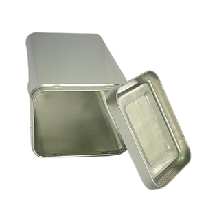 Boîte de conserve OEM ODM fabrication boîte en métal emballage avec couvercle à charnière petite boîte en fer blanc personnalisée en gros - Product Image 3