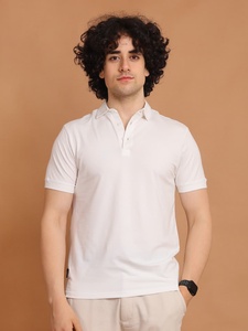 Camiseta de media manga con cuello de polo estirable duradera Mezcla definitiva de comodidad Flexibilidad y estilo atemporal para ropa informal - Product Image 2