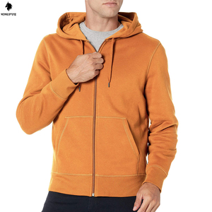 เสื้อฮู้ดแบบสวมหัวของผู้ชายผ้าฝ้าย100% ขนาดพลัสไซส์ผ้าย้อมสีเรียบสำหรับฤดูหนาวออกแบบได้ตามต้องการ - Product Image 2