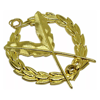 Collar de Cadena de Oficial de la Francmasonería, Estilo Antiguo, Moderno y Tradicional, Color Azul, Chapado en Oro, Personalizable, Joyas Masónicas de Alta Calidad, Lujo 3D, OEM