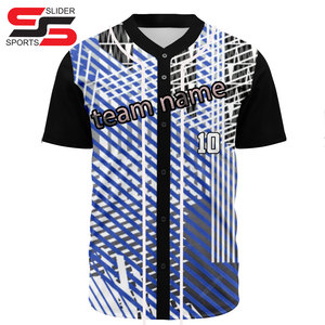 Nouveauté, vente en gros, uniforme de baseball avec logo personnalisé, maillot de baseball brodé à séchage rapide et respirant pour hommes, par sublimation - Product Image 3