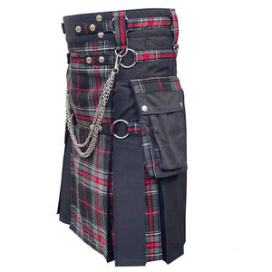 Kilts utilitaires hybrides en gros pour hommes – Kilt écossais traditionnel à l'esprit des Highlanders en tartan 2026 - Product Image 3