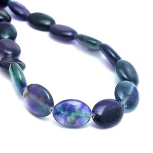 "Greenish-<b>Blue</b> Oval-Shaped Onyx <b>Beads</b> for Jewelry Making 15mm" - Product Image 2