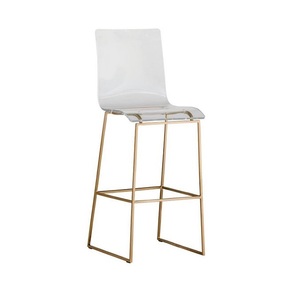 Chaise de maison de style canapé au design tendance 2024 dos en velours rose avec support en métal doré brillant au taux premium disponible - Product Image 5