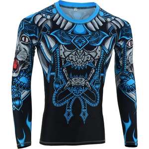 Wholesale Compression Shirts Spandex Custom Print MMA <b>Rash</b> <b>Guard</b> Full Sleeve <b>Rash</b> <b>Guard</b> OEM Sublimation Printed 2025 - Product Image 5
