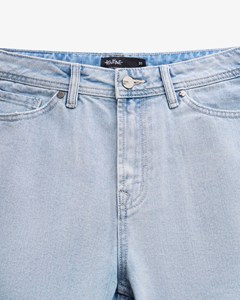 <b>Men's</b> Solid Nonwoven Denim <b>Shorts</b> Point Label Breathable Casual Summer Mid Waist Straight Fit Drawstring Closure Routine Vietnam - Product Image 3